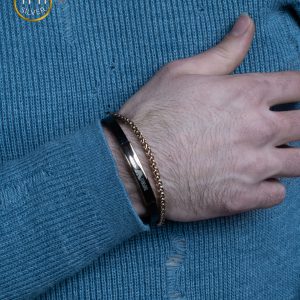 دستبند چرم مردانه امپرو آرمانی