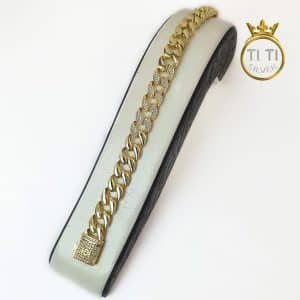 دستبند کارتیر طلایی استیل