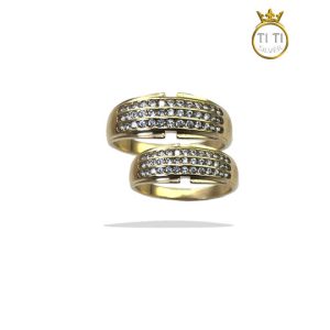 حلقه ست طلا روس جواهری