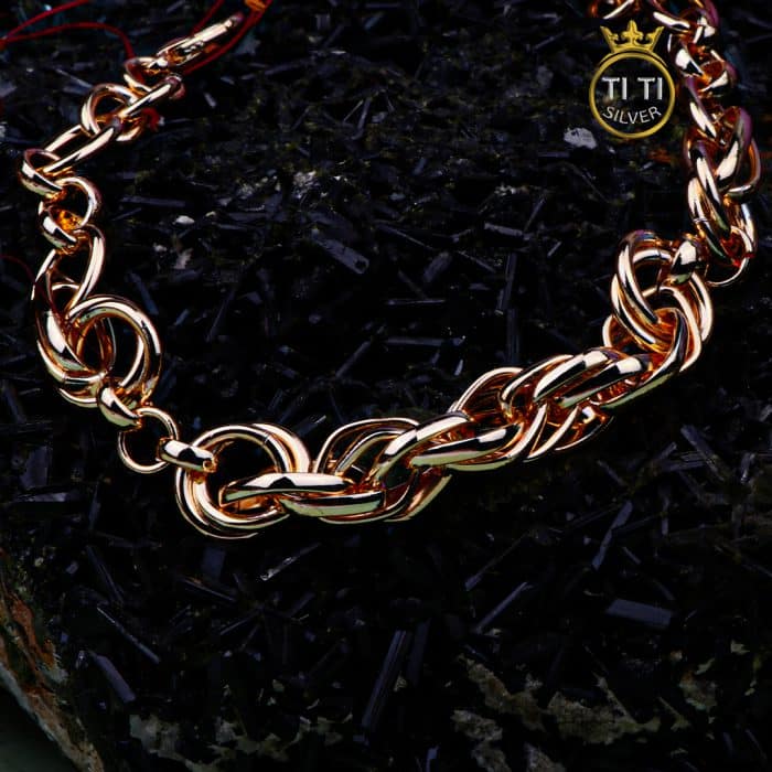 دستبند مشابه طلا حلقه ای010625